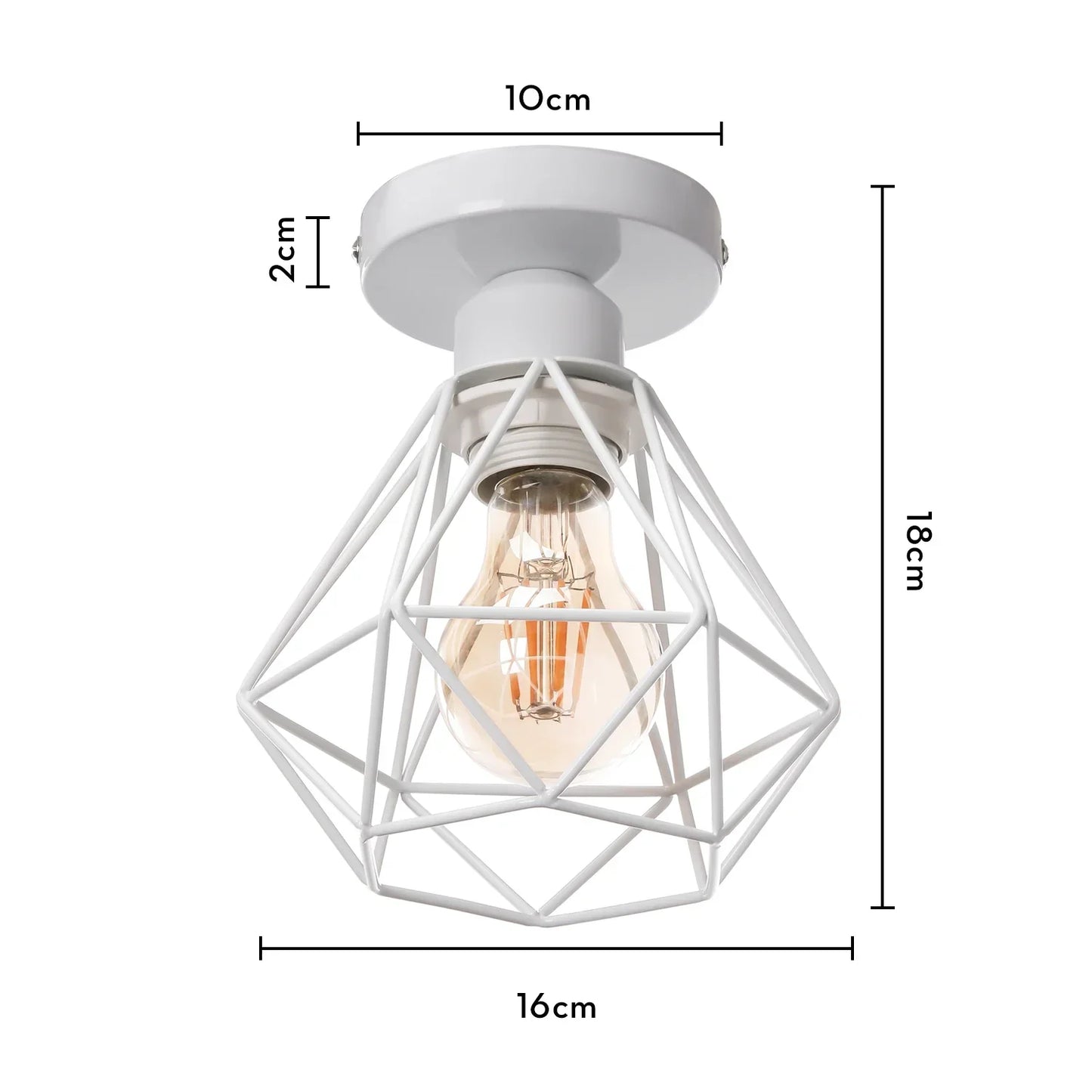 Decorbites™ Industrielle E27 Deckenlampe: Vintage Retro Loft Stil für die Dekoration im Wohnzimmer und in der Küche zu Hause