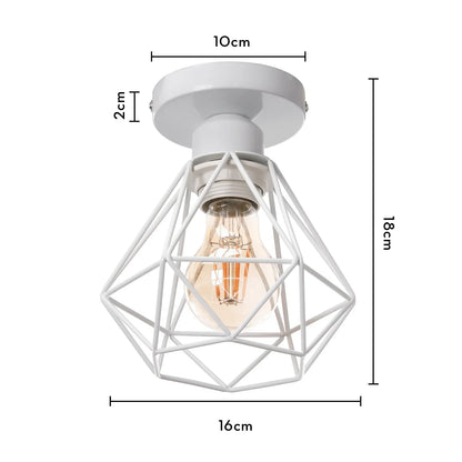 Decorbites™ Industrielle E27 Deckenlampe: Vintage Retro Loft Stil für die Dekoration im Wohnzimmer und in der Küche zu Hause