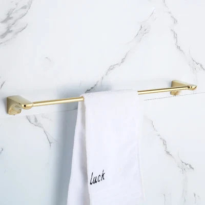 Conjunto de Herrajes para Baño Decorbites™ de Oro: Perchero para Toallas, Estante, Sostenedor de Papel, Sostenedor de Toallas, Sostenedor de Cepillo para Inodoro