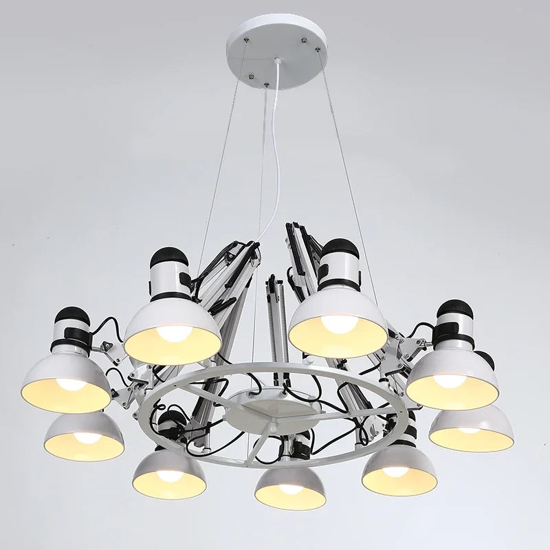 DecorBites™ Industrial LED Pendant Light Spider Iron Hanging Chandelier Fixtures