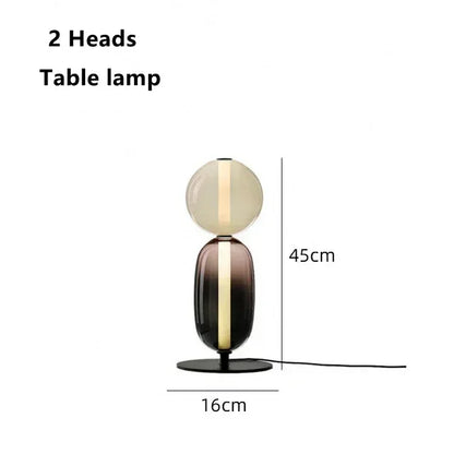 DecorBites™ Glass Floor Lamp LED Table Light - Italian Design High Quality