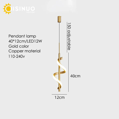 DecorBites™ Gold Copper LED Wall Sconce for Bedroom Living Room Hallway