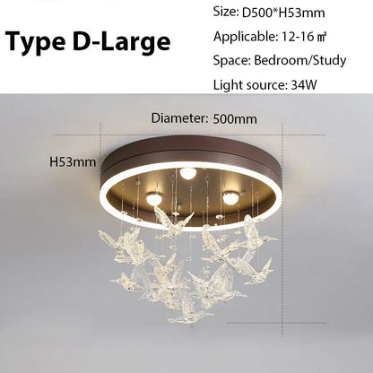 DecorBites™ Dancing Girl LED Chandelier: Modern Kids Room Light, Cartoon Ceiling Lamp