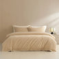 Decobites Solid Color 100% Cotton Bedding Set for Queen/King Size Beds