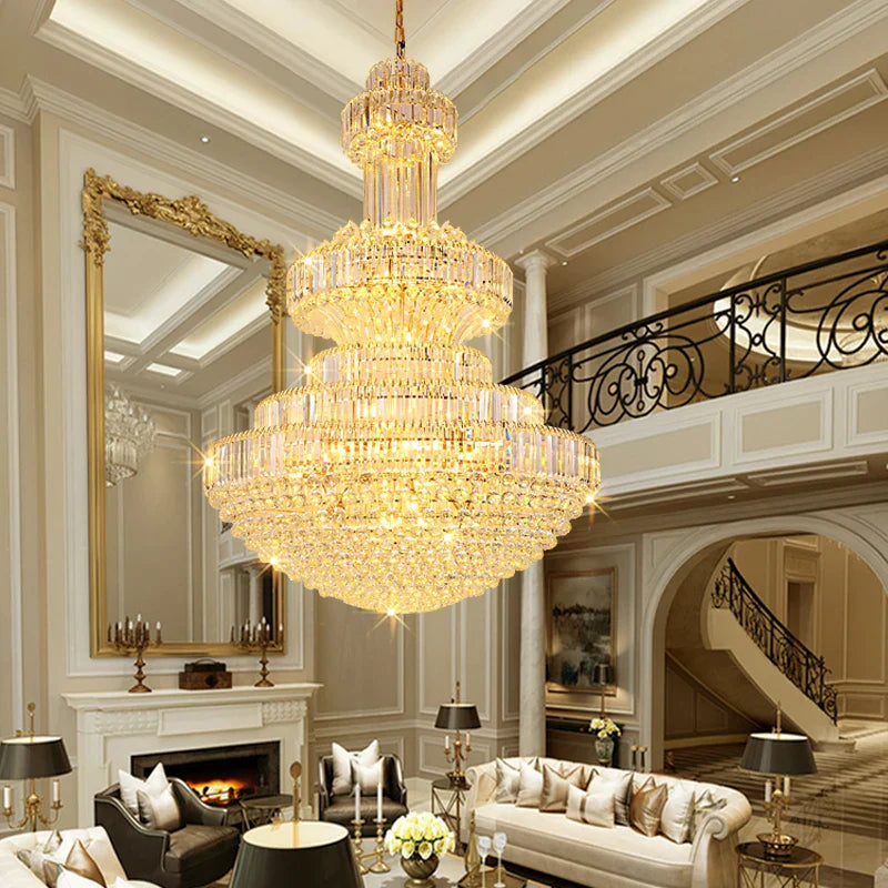 DecorBites™ Classic Crystal Chandelier for Home, Restaurant, Hotel Lobby, and Exhibition Hall
