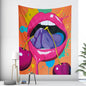 Decobites Psychedelic Graffiti Tapestry: Hippie Room Decor Wall Hanging.