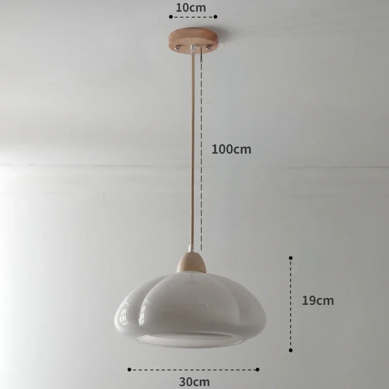 Lámpara de araña de calabaza de cristal DecorBites™ para iluminación de balcones, dormitorios y restaurantes.