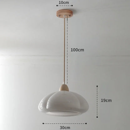 Lámpara de araña de calabaza de cristal DecorBites™ para iluminación de balcones, dormitorios y restaurantes.