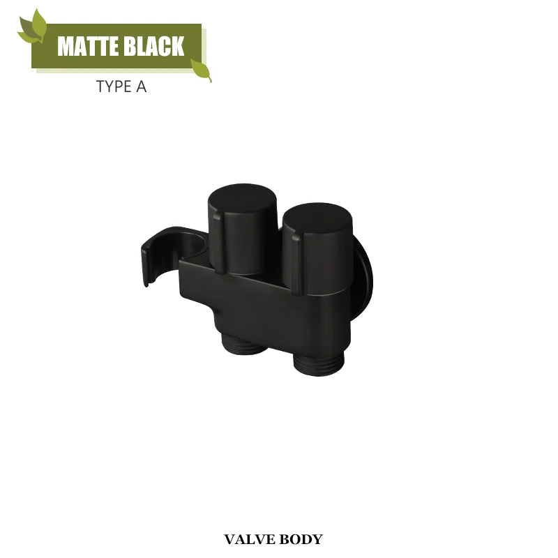 DecorBites™ Brass Bidet Faucet Set for Wall Mounted Toilet - Dual Purpose Bathroom Sprayer