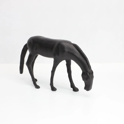 DecorBites™ Abstract Horse Iron Sculpture - Metal Animal Figurine for Home Decor
