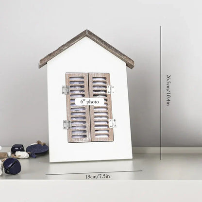 DecorBites™ Coastal Wooden Lighthouse & Ship Model for Mediterranean Home Decor