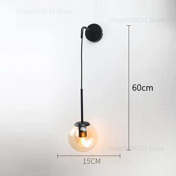 DecorBites™ Glass Ball Wall Lamp - Nordic Retro LED Lighting Fixture