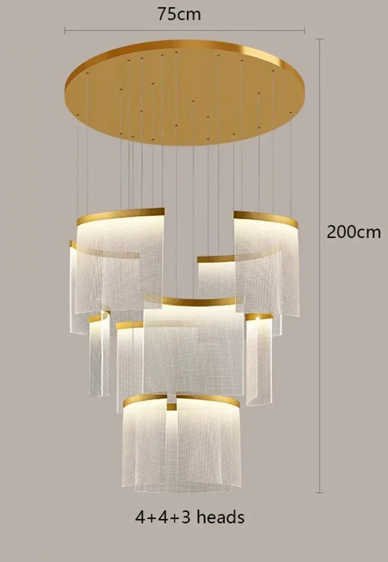 DecorBites™ Elegant LED Ceiling Chandelier for Modern Bedroom and Dining Room