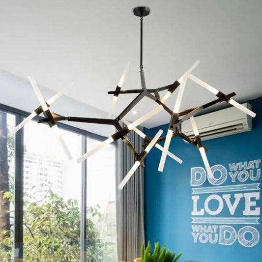 DecorBites™ Glass LED Chandelier Ceiling Light for Modern Nordic Design Home Decor