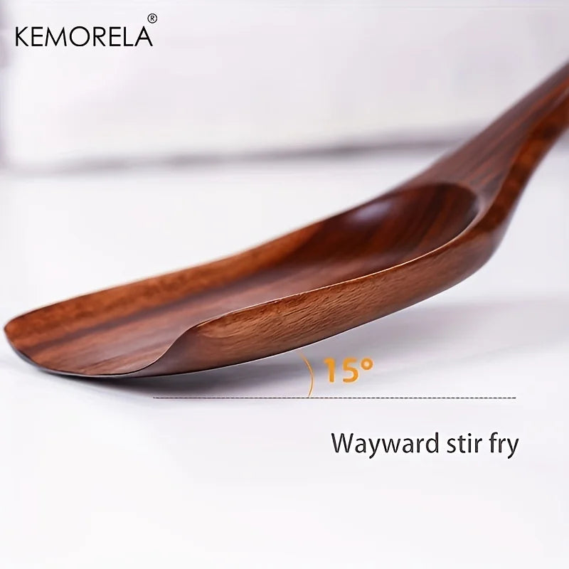 طقم أدوات طهي تايلاندية خشبية من ديكوربايتس™، ٧ قطع | أدوات مطبخ صديقة للبيئة