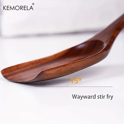 طقم أدوات طهي تايلاندية خشبية من ديكوربايتس™، ٧ قطع | أدوات مطبخ صديقة للبيئة