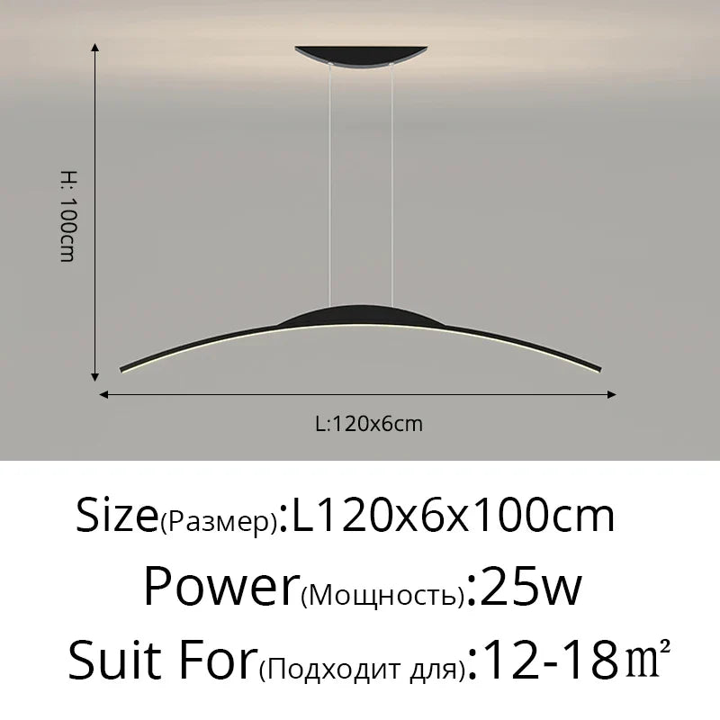 مصباح معلق LED من DecorBites™ - إضاءة بسيطة معلقة لغرفة الطعام وديكور المنزل