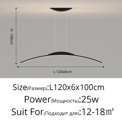 مصباح معلق LED من DecorBites™ - إضاءة بسيطة معلقة لغرفة الطعام وديكور المنزل