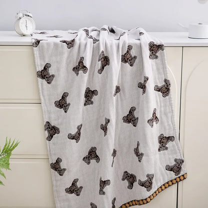 DecorBites™ Boho Cotton Gauze Bath Towel - Quick-Dry & Large Wrap