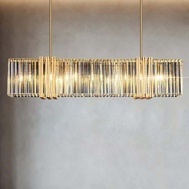 Lámpara de Suspensión de Cristal LED E14 Luxe™ Decorbites: Iluminación Elegante para el Comedor