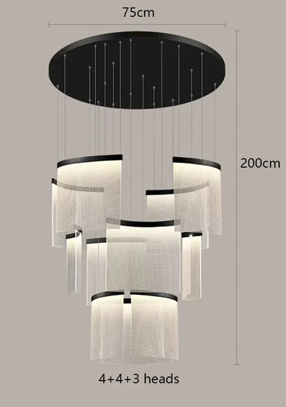 DecorBites™ Elegant LED Ceiling Chandelier for Modern Bedroom and Dining Room