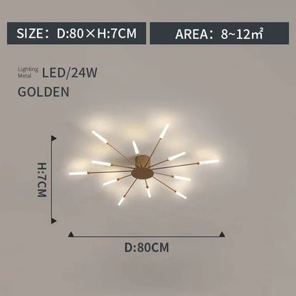 DecorBites™ LED Indoor Ceiling Light: Modern Art Luster for Bedroom Hall Living Kids Room