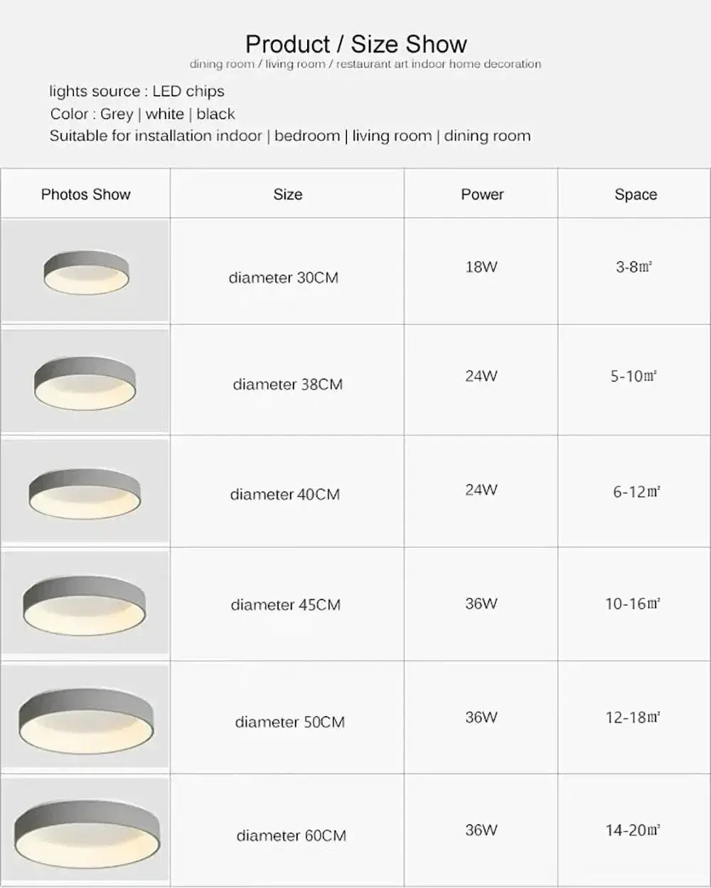 DecorBites™ Modern LED Ceiling Light for Home - Indoor Lighting