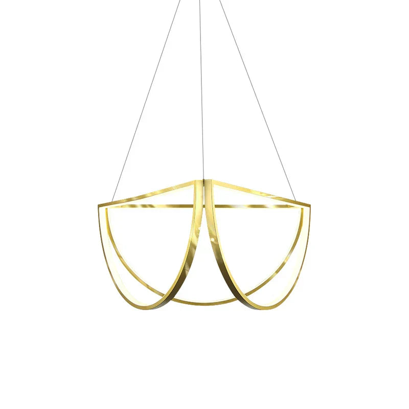 DecorBites™ Gold Chandelier LED Indoor Lighting for Living Room & Bedroom