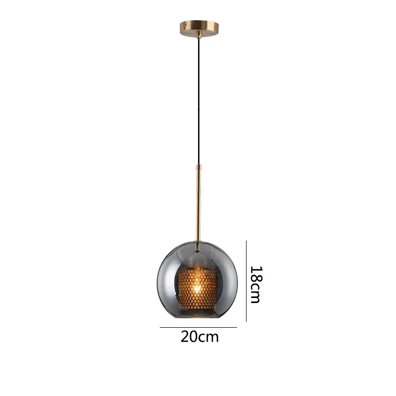DecorBites™ Glass Pendant Lights: Nordic Style Dining Kitchen Bedroom Lighting Fixtures
