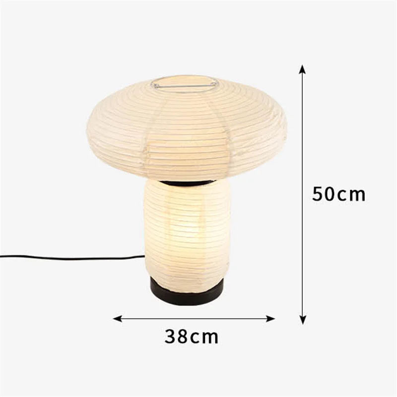 DecorBites™ LED Rice Paper Table Lamp E27 Modern Art Decor Minimalist Design