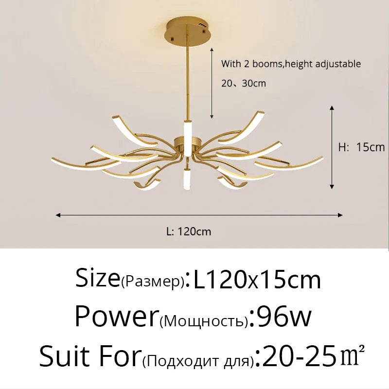 DecorBites™ LED Chandeliers for Modern Living Room Bedroom Study Kitchen Lighting