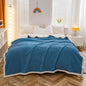 Decobites Rose Fleece Warm Blanket for Autumn Winter Beds - Thicken Imitation Lamb's Wool Blanket