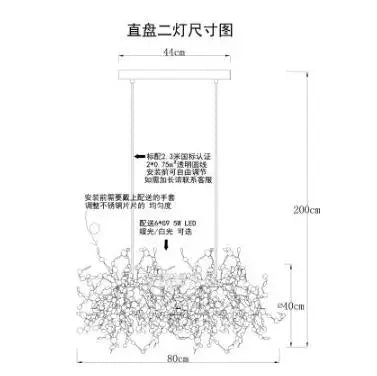 DecorBites™ LED Stainless Steel Chandelier Pendant Lights for Modern Home Decor Lighting