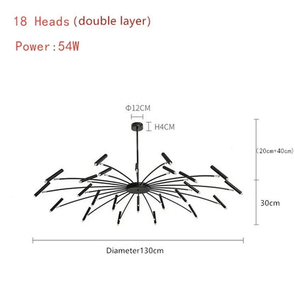 DecorBites™ Gypsophila LED Ceiling Pendant Lamp for Indoor Living Dining Bedroom Lighting