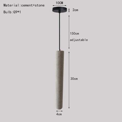 DecorBites™ Industrial Stone LED Pendant Lamp, Adjustable Wire, Colorful Options