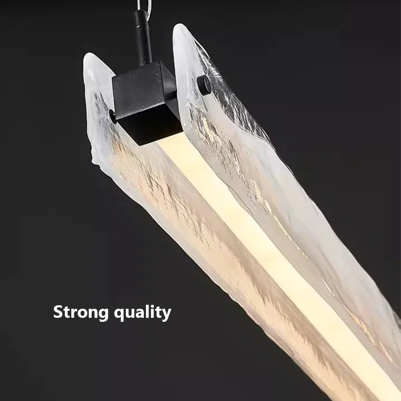 DecorBites™ Cloud Fog Glass Chandelier LED Pendant Light Fixture for Modern Restaurant Bar Counter