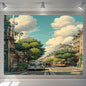 Decobites Love Street Landscape Wall Hanging Tapestry for Bedroom Decor