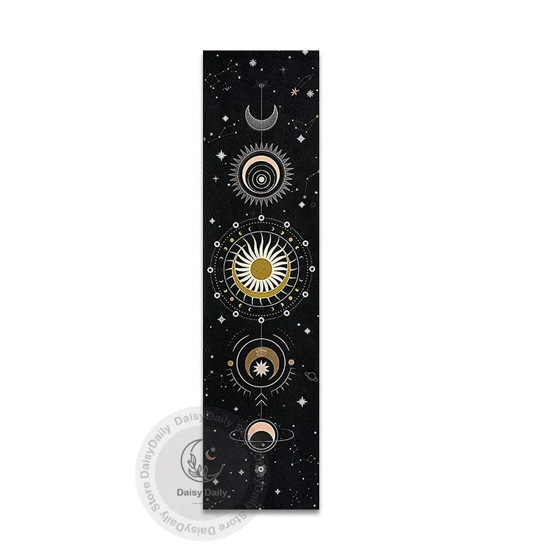 Moon Phase Starry Sky Tapestry Wall Hanging for Mystical Home Decor by Decobites