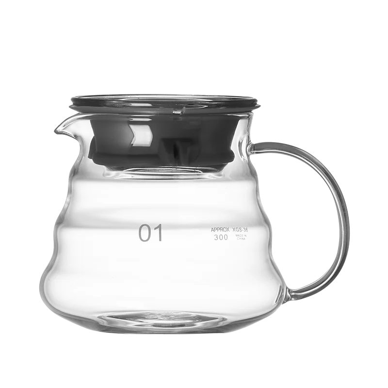 Decorbites™ Cafetera de Vidrio: Tetera Artesanal para Compartir, Taza con Filtro y Tetera