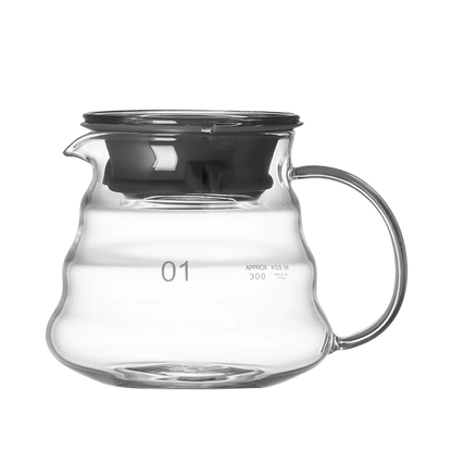 Decorbites™ Cafetera de Vidrio: Tetera Artesanal para Compartir, Taza con Filtro y Tetera