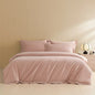 Decobites Solid Color 100% Cotton Bedding Set for Queen/King Size Beds