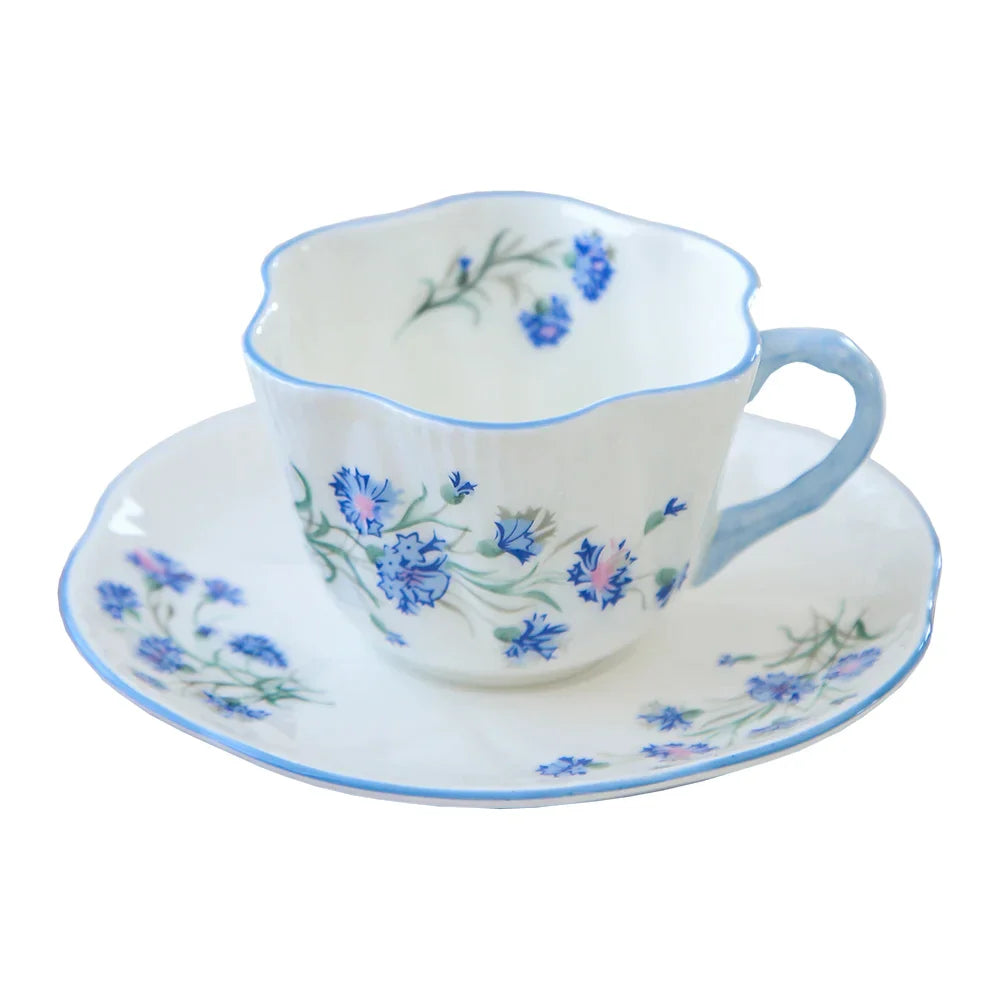 Juego de taza y platillo de porcelana fina DecorBites™ para el hogar y la oficina