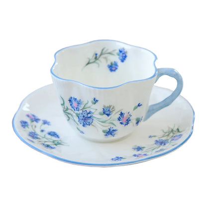 Juego de taza y platillo de porcelana fina DecorBites™ para el hogar y la oficina