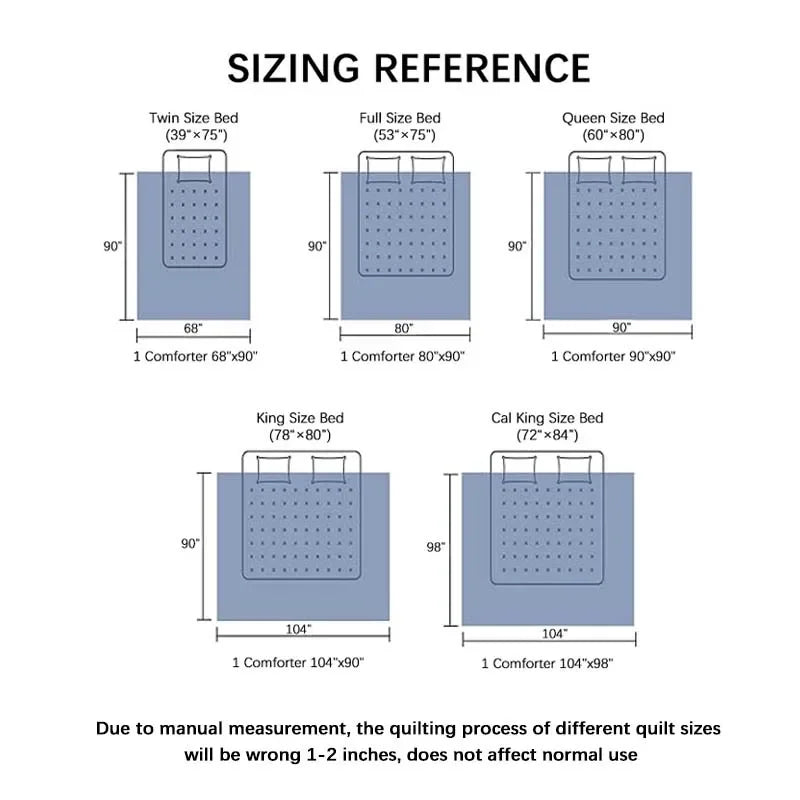 Edredón DecorBites™ para todas las estaciones, suave y transpirable, tamaño Queen/King