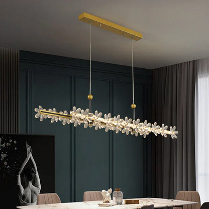 DecorBites™ Gold Crystal Ring Chandelier Pendant Light, Luxury Modern Design for Home Décor
