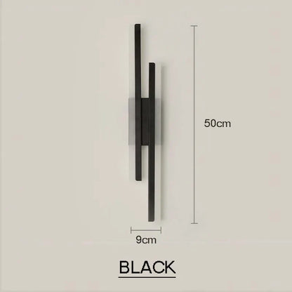 DecorBites™ Black 12W LED Wall Sconce Lamp for Bedroom & Living Room