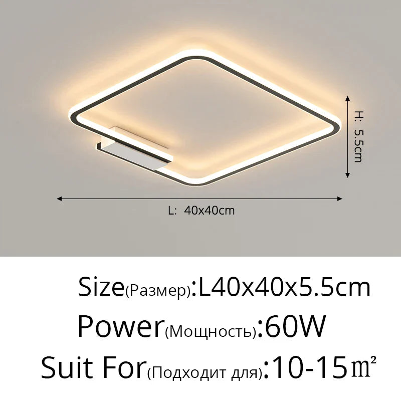 DecorBites™ Indoor Ceiling Lamp: Modern Lighting Fixture for Living Room, Bedroom, and Dining Room