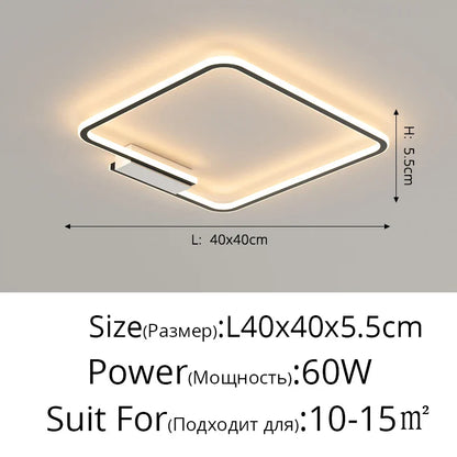 DecorBites™ Indoor Ceiling Lamp: Modern Lighting Fixture for Living Room, Bedroom, and Dining Room