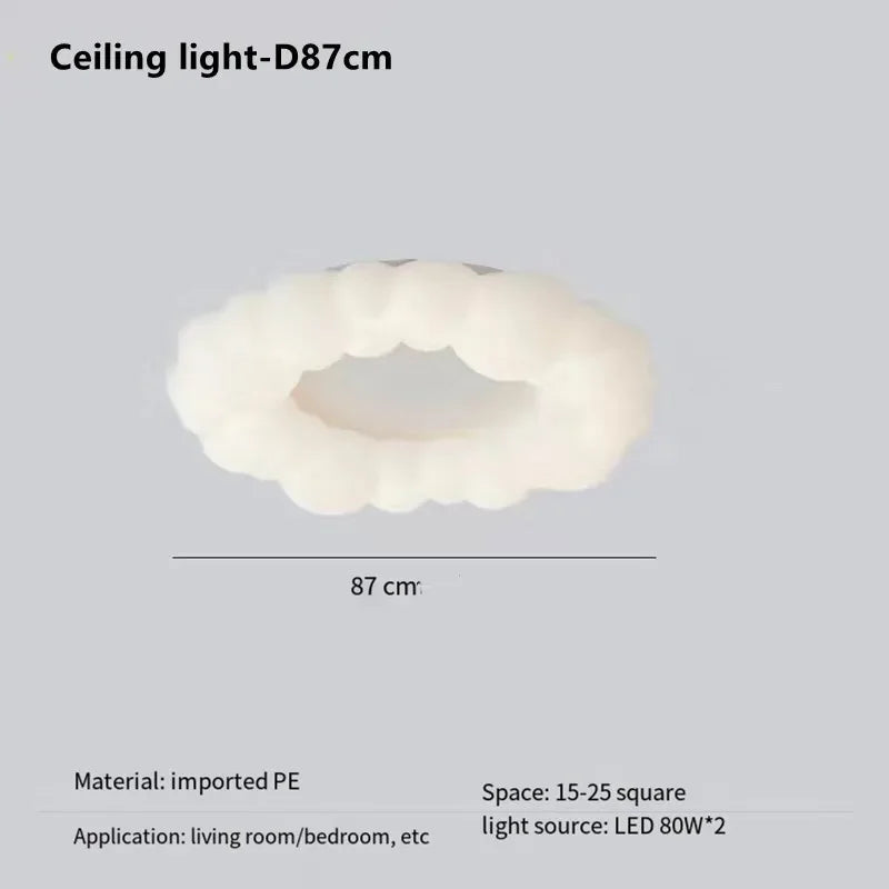 DecorBites™ Cloud Pendant LED Chandelier for Living Dining Bedroom Ceiling Lamps