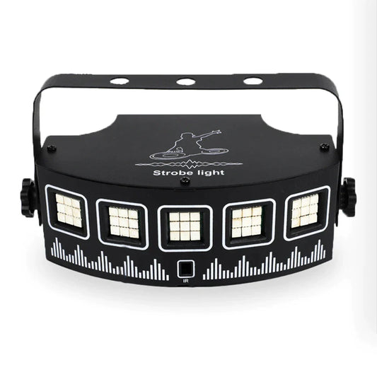 DecorBites™ LED RGB Disco Strobe Light | Sound Activated Party Club Stage Lighting